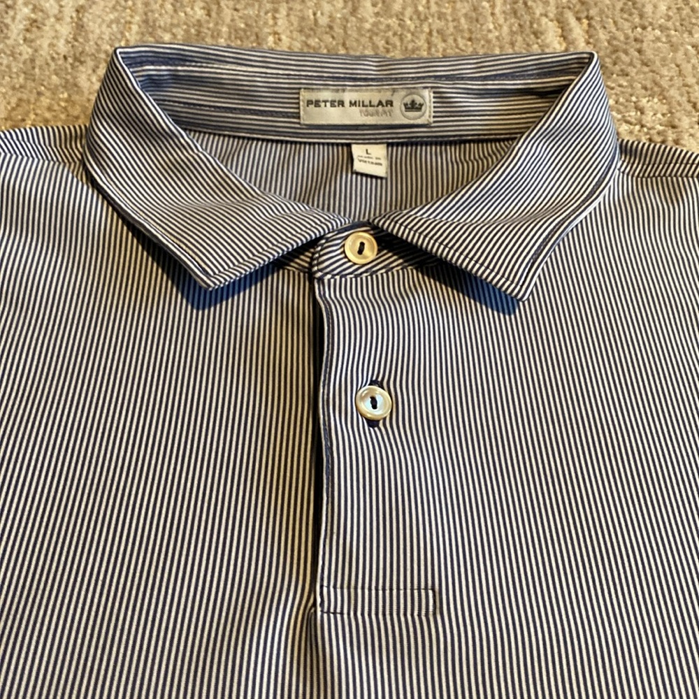 Peter Millar tour fit golf polo sz large